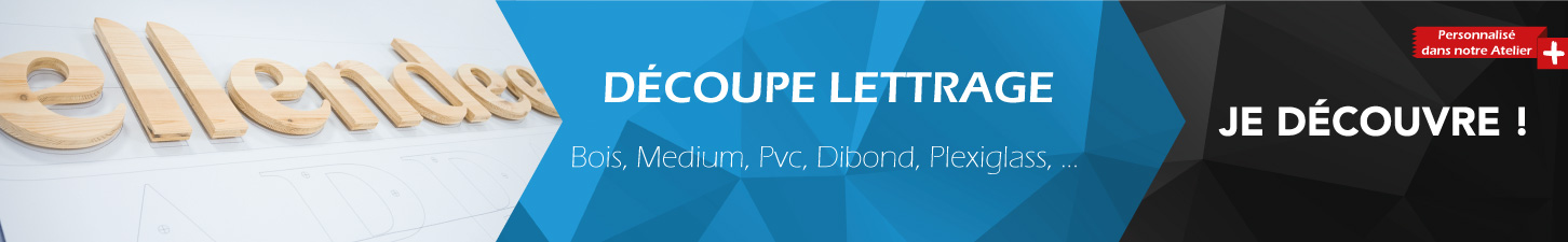 D�coupe lettrage pour enseigne