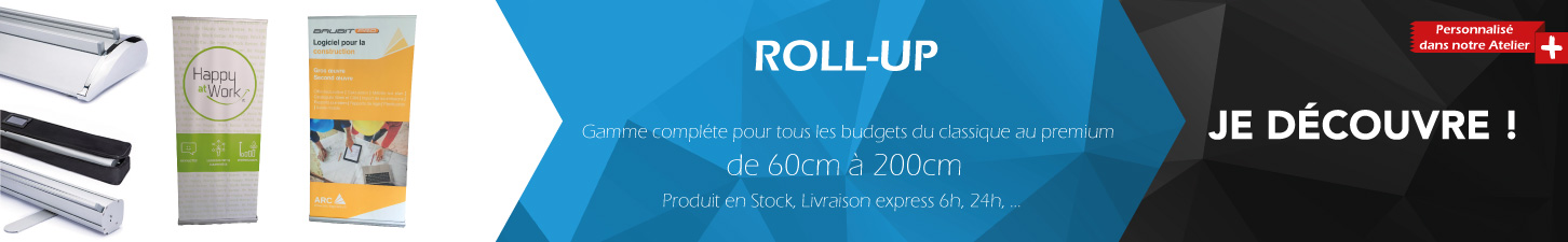 Impression roll-up personnalis� express